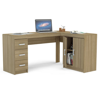 Imagen 2 del producto Escritorio Vekkahome Cataluña Castaño