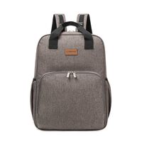 Bolso Maternal Pañalero Mudador Gris Bebesit