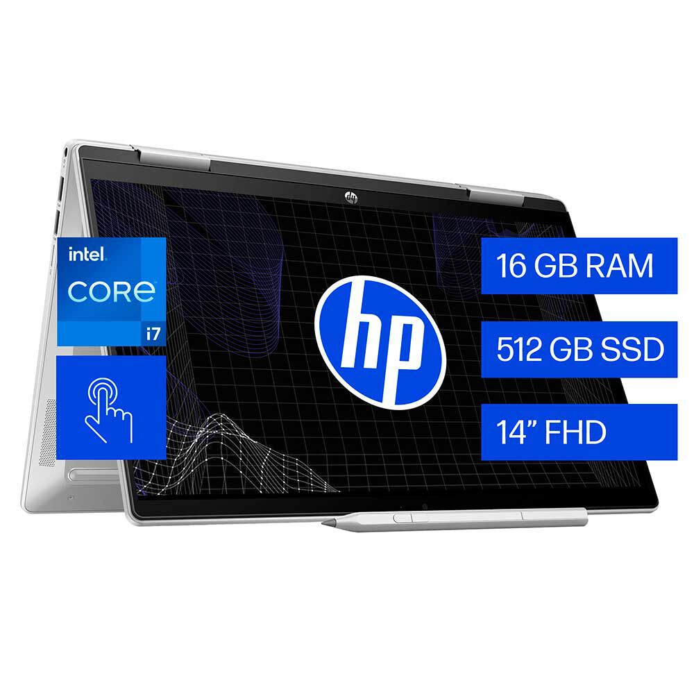 Notebook HP Pavilion x360 2 en 1 14-ek1002la Core i7 16GB 512GB