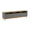 Rack TV Amuv Olmo Hasta 80" Gris