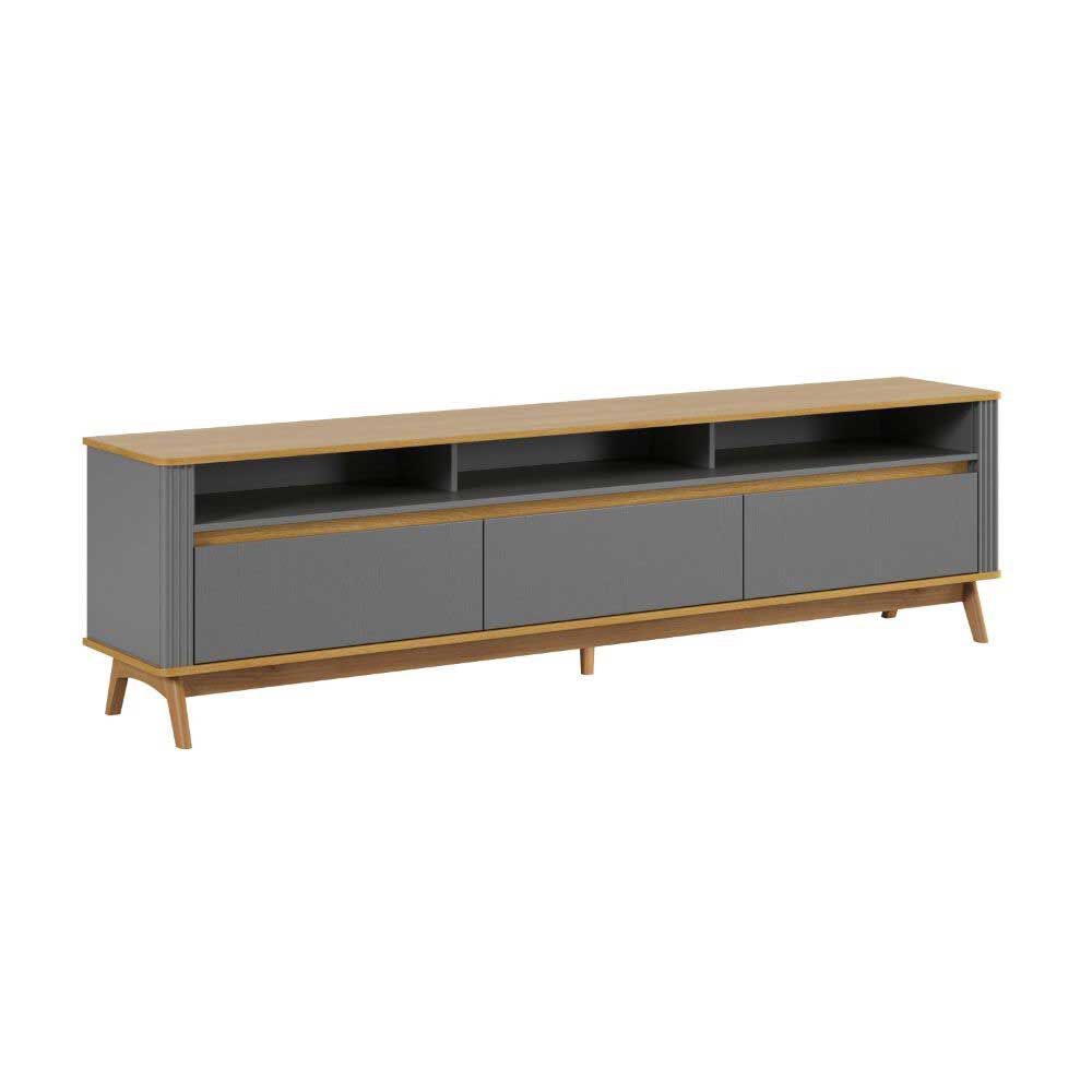 Rack TV Amuv Olmo Hasta 80" Gris