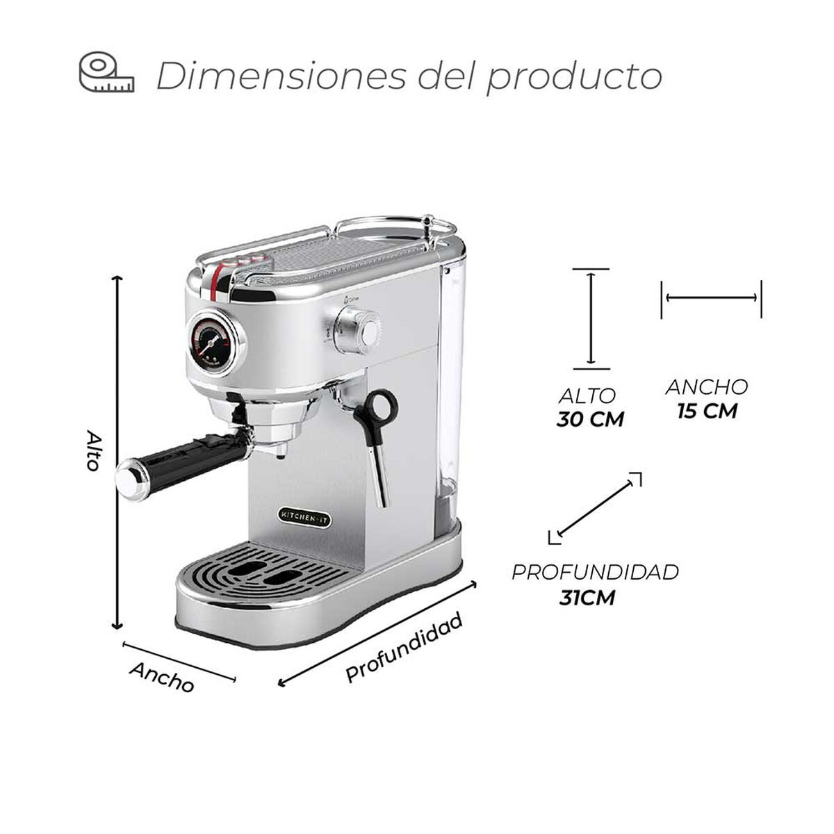 Cafetera Espresso Bari 5 en 1