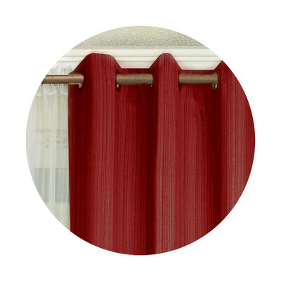 Imagen 2 del producto Combo Cortinas Doral Emilia 220 x 140 cm Rojo