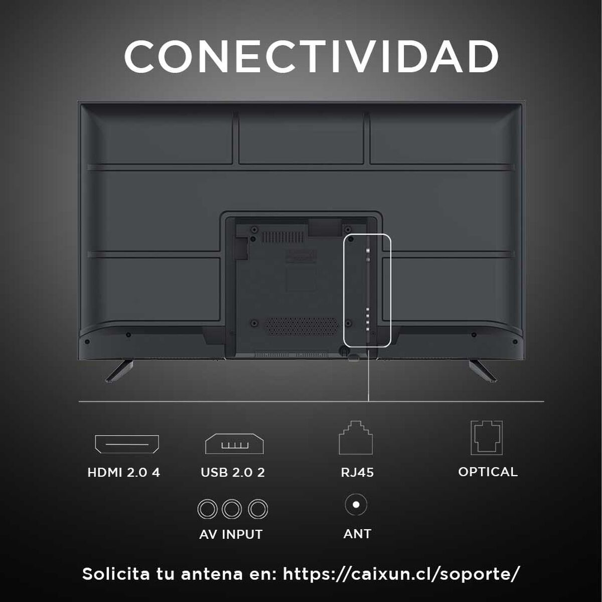 LED 55" Caixun C55V1UG Smart TV 4K UHD