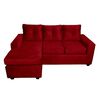 Sofá Seccional Muebles MPR Azalea 3 Burdeo