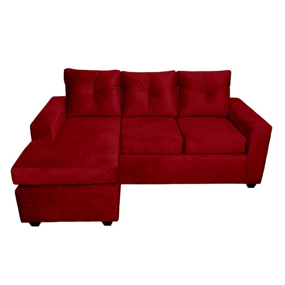 Sofá Seccional Muebles MPR Azalea 3 Burdeo