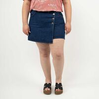 Falda Short Mujer Extralindas Azul, Blanco, Celeste, Negro