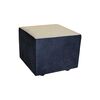 Sof&aacute; Muebles MYM Julietta 3 Cuerpos + Dos Pouf 1 Cuerpo Negro Beige