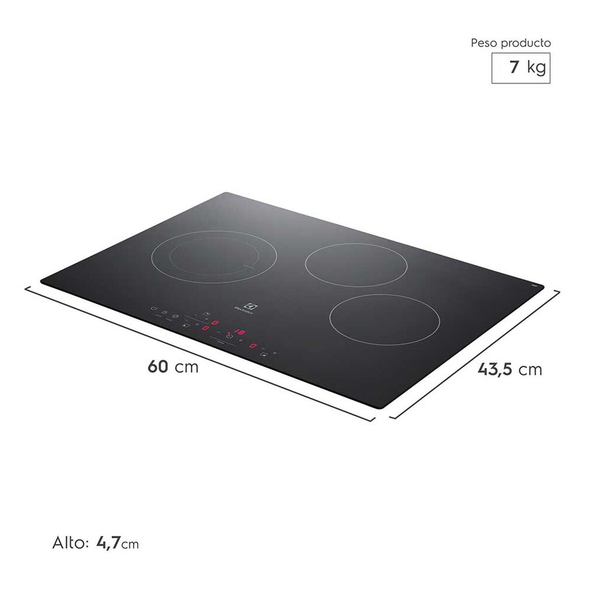 Encimera Eléctrica Electrolux VE6DT 3 Quemadores