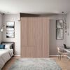 Combo Closet Tuhome 5 Puertas con Colgador Dreams Bardolino