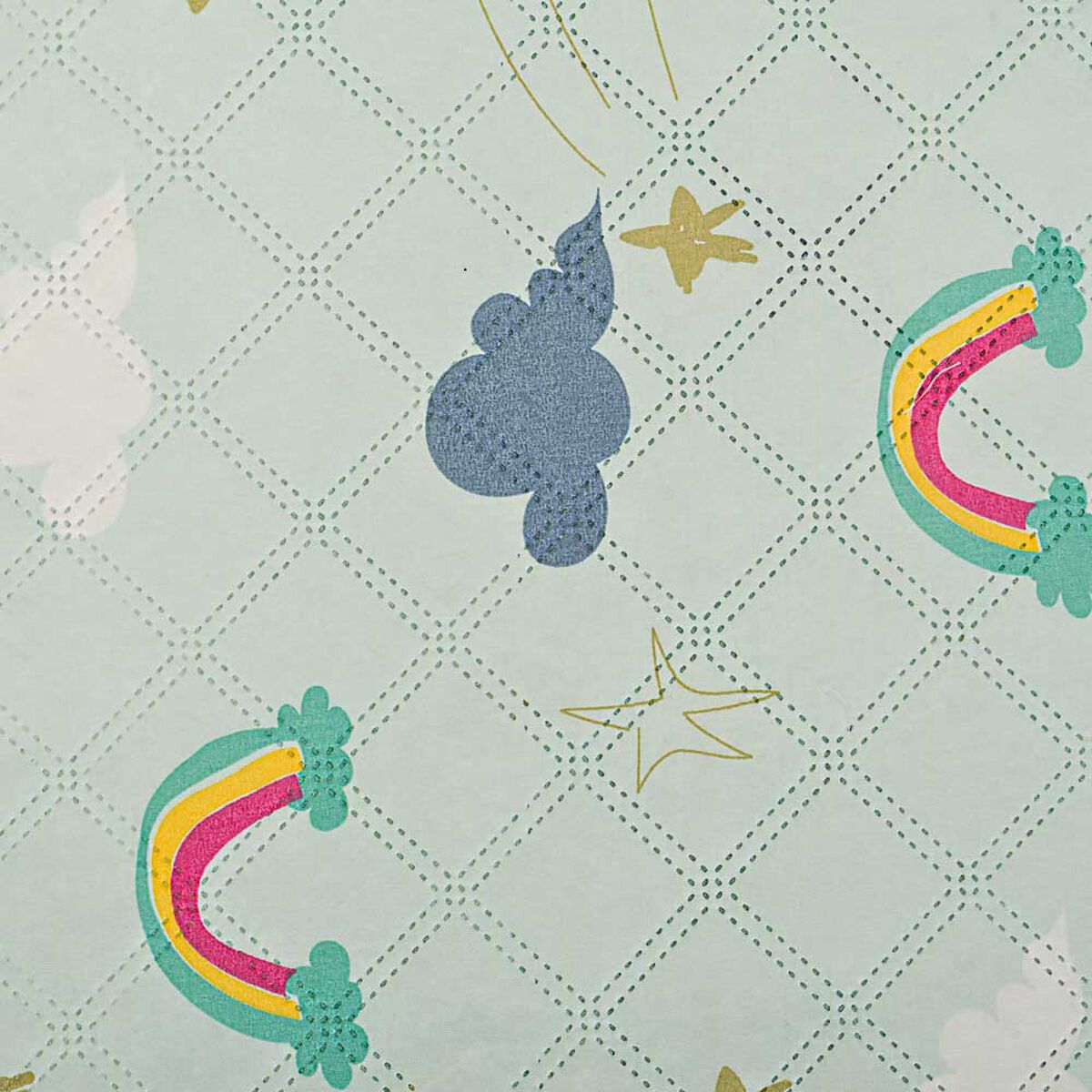 Cubrecama Infantil Estampado Casanova Kids 1,5 Plazas Rainbow