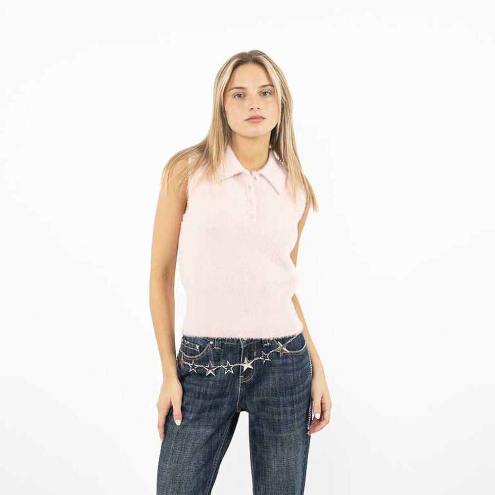 Sweater Y2K Sin Mangas Mujer Icono