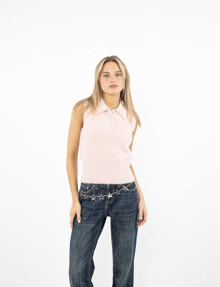 Sweater Sin Mangas Mujer Icono