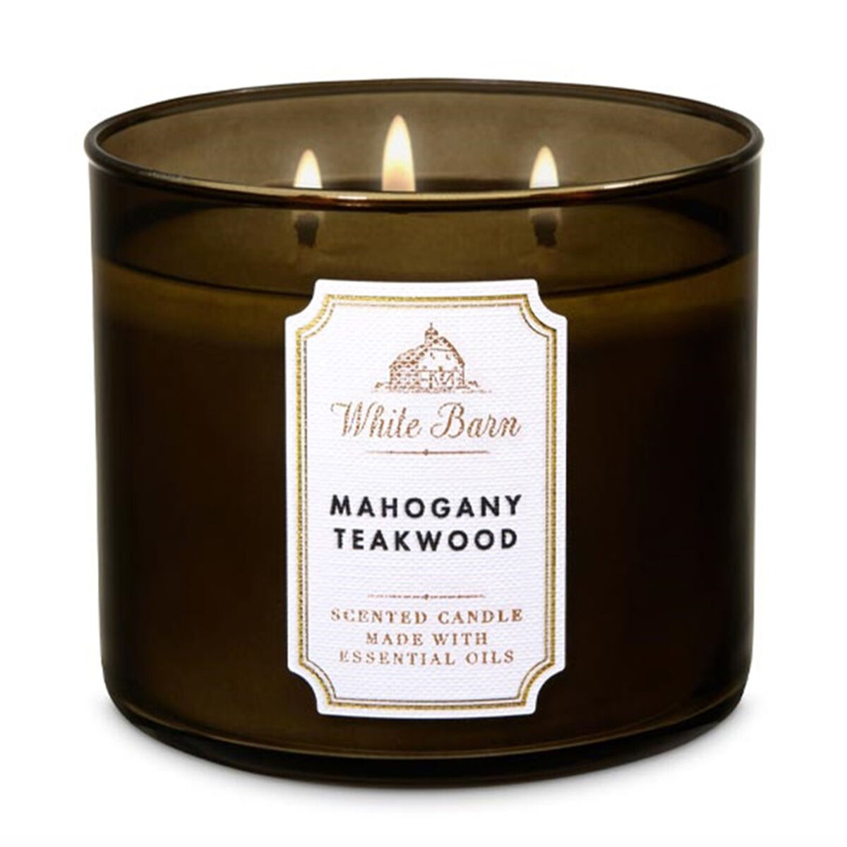 Vela Aromatica 3 Mechas Mahogany Teakwood