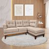 Sofá Seccional Derecho Living Factory Mañio 4 Cuerpos Beige