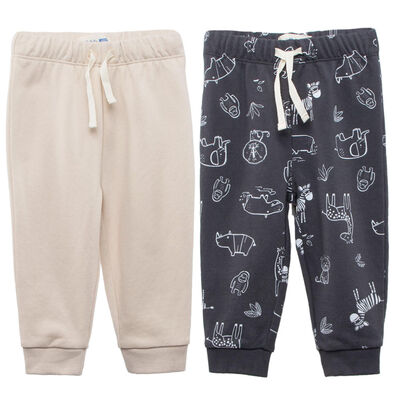 Pack 2 Pantalón Buzo de Algodón Chess Baby