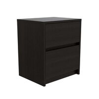 Velador TuHome Trivor 2 Cajones Wengue