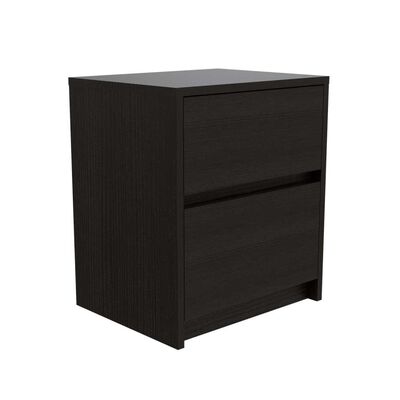 Imagen 1 del producto Velador TuHome Trivor 2 Cajones Wengue