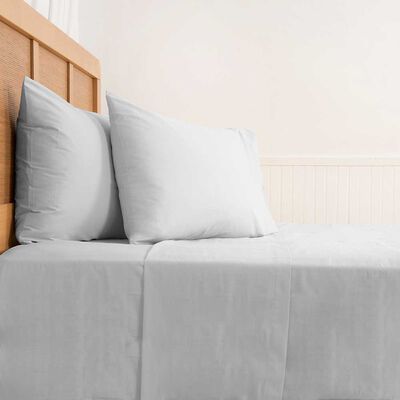 Imagen 2 del producto Juego de Sábanas Mashini 144 Hilos 2 Plazas Liso Gris