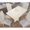 Juego de Comedor Yardas Milan 6 Sillas Off White