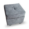 Sof&aacute; Muebles MPR Boston 3 Cuerpos + 2 Pouf Gris