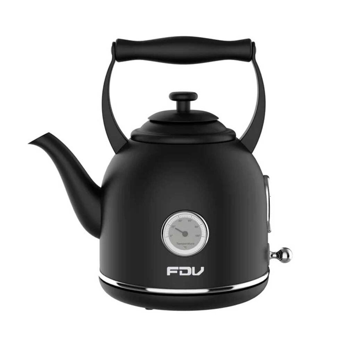 Hervidor El&eacute;ctrico Fdv Iconic Black 1,7 lts. Negro