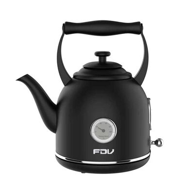 Hervidor El&eacute;ctrico Fdv Iconic Black 1,7 lts. Negro