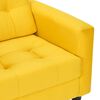 Sillón Bodevir Retro Felpa 1 Cuerpo Amarillo
