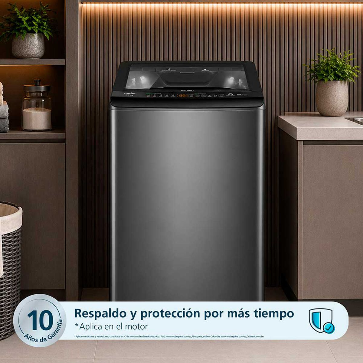 Lavadora Autom&aacute;tica Mabe LMA2220WDGCL0 22 Kg Diamond Gray