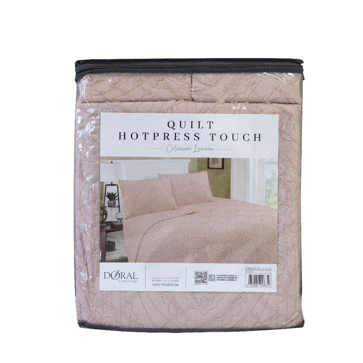 Quilt Doral King Touch Rosado