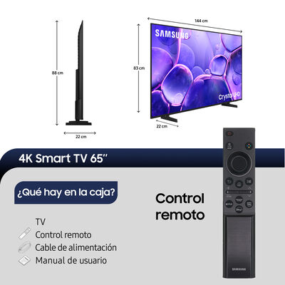 Imagen 2 del producto Smart TV LED 65"" Samsung Crystal UHD 4K Tizen™ U8000F