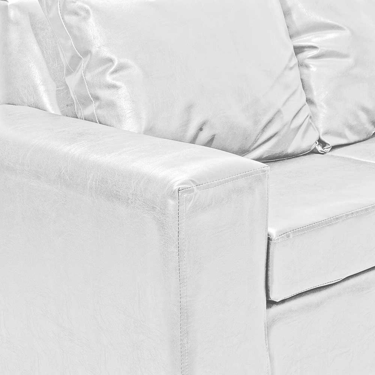 Sofá Seccional Innovamuebles Kahlo 5 Cuerpos Blanco