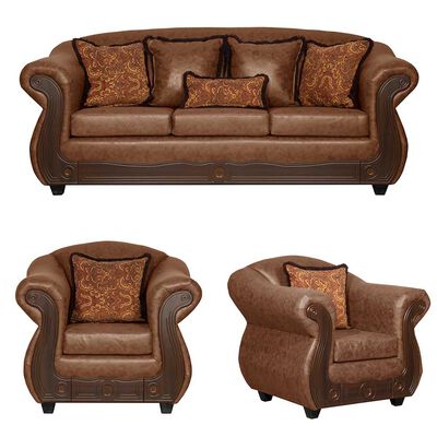 Imagen 1 del producto Juego de Living Black Factory Estambul 5 Cuerpos Terracota