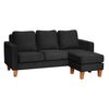 Sofá Seccional Intercambiable Latam Home Venecia 3 Cuerpos Negro