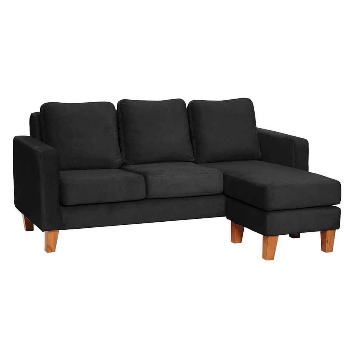 Sofá Seccional Intercambiable Latam Home Venecia 3 Cuerpos Negro