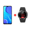 Combo Celular Xiaomi Redmi 9 64GB 6,53" Gris Entel + Smartwatch Lhotse M4 GPS 1,3" Negro