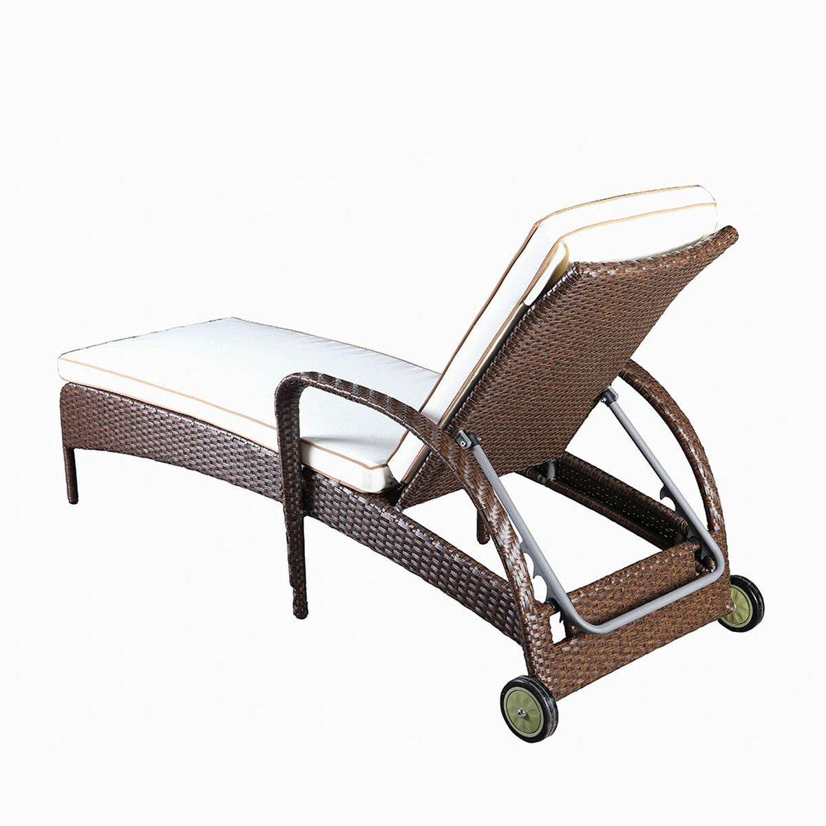 Reposera Rattan Sintético Spazzio Pucket Café