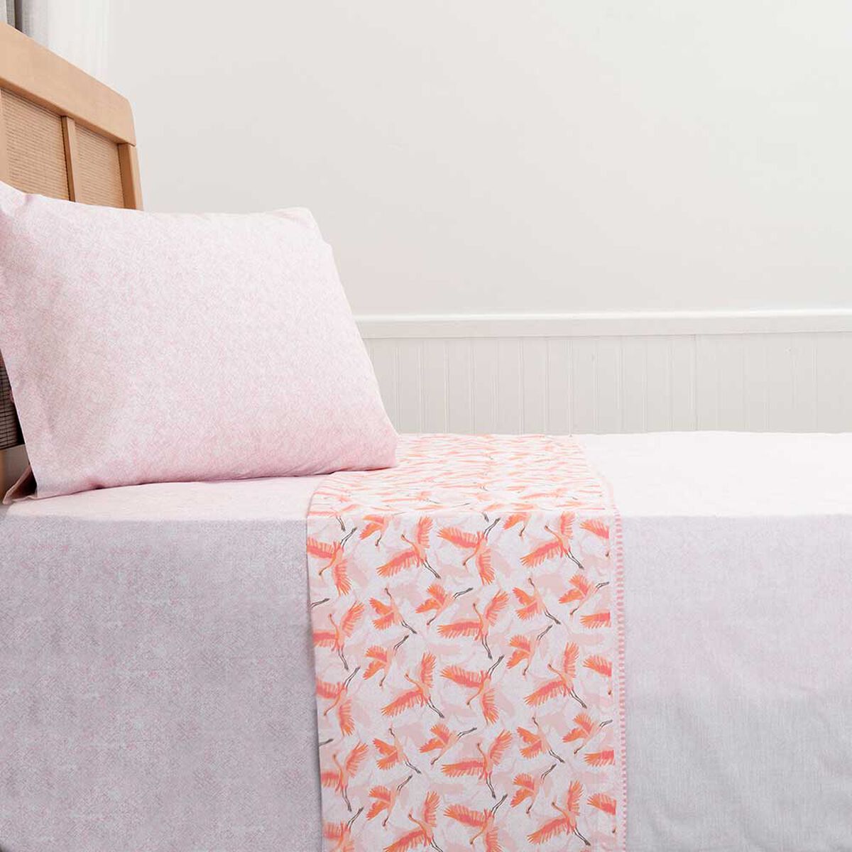 Juego de S&aacute;banas Mashini 180 Hilos 1,5 Plazas Estampado Multicolor