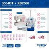 M&aacute;quina Overlock Brother 3534DT + M&aacute;quina de Coser Brother XB2500