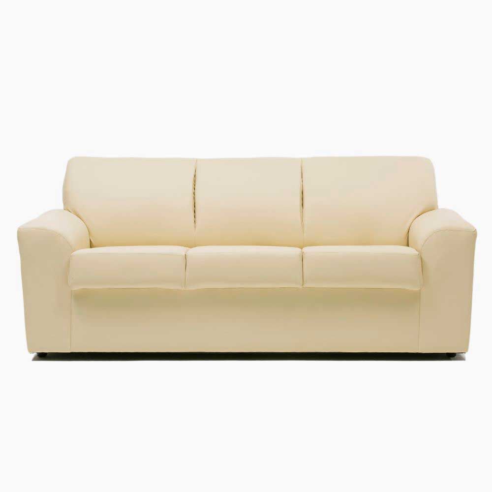 Sofá Cabsur Milan 3 Cuerpos PU Beige