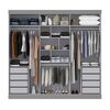 Closet Di Poretti Design Ambar 3 Puertas 8 Cajones Gris