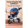 Triciclo Reversible y Plegable Accesorios Púrpura Lubabycas