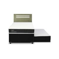 Cama Nido CIC 1,5 Plazas Ortopedic + Respaldo Munich Olivo