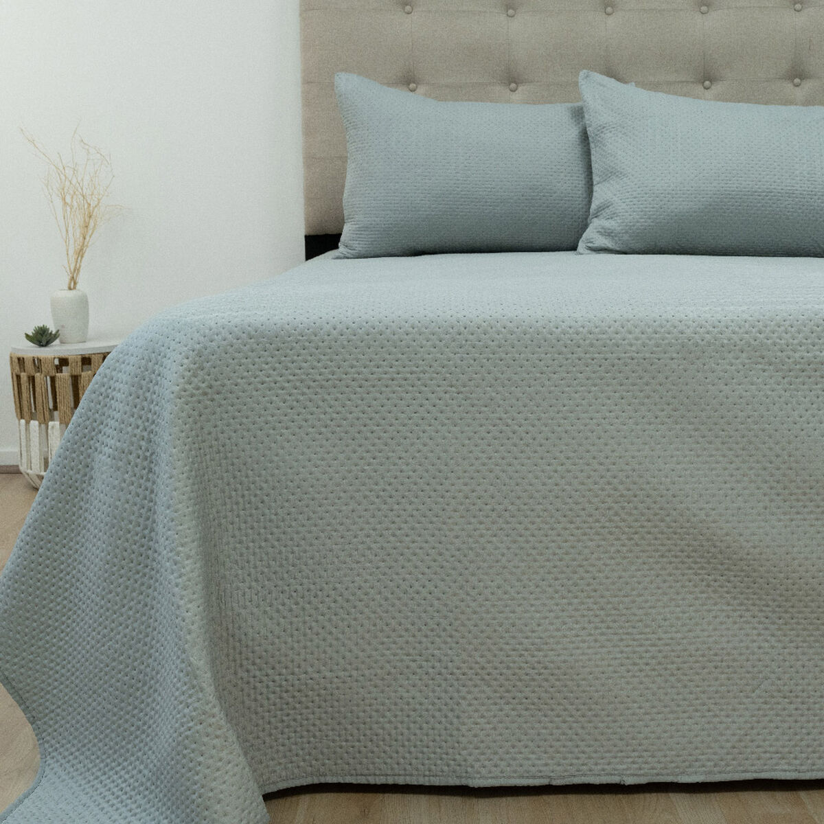 Quilt Doral Boston Lumina King Gris