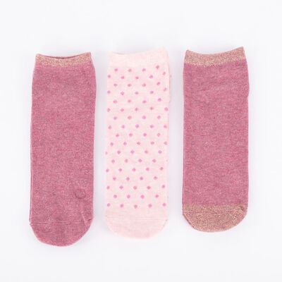 Imagen 1 del producto Pack 3 Calcetines Mujer Icono Burdeo