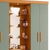 Closet Vekkahome Olimpia con Espejo 4 Puertas 2 Cajones Verde