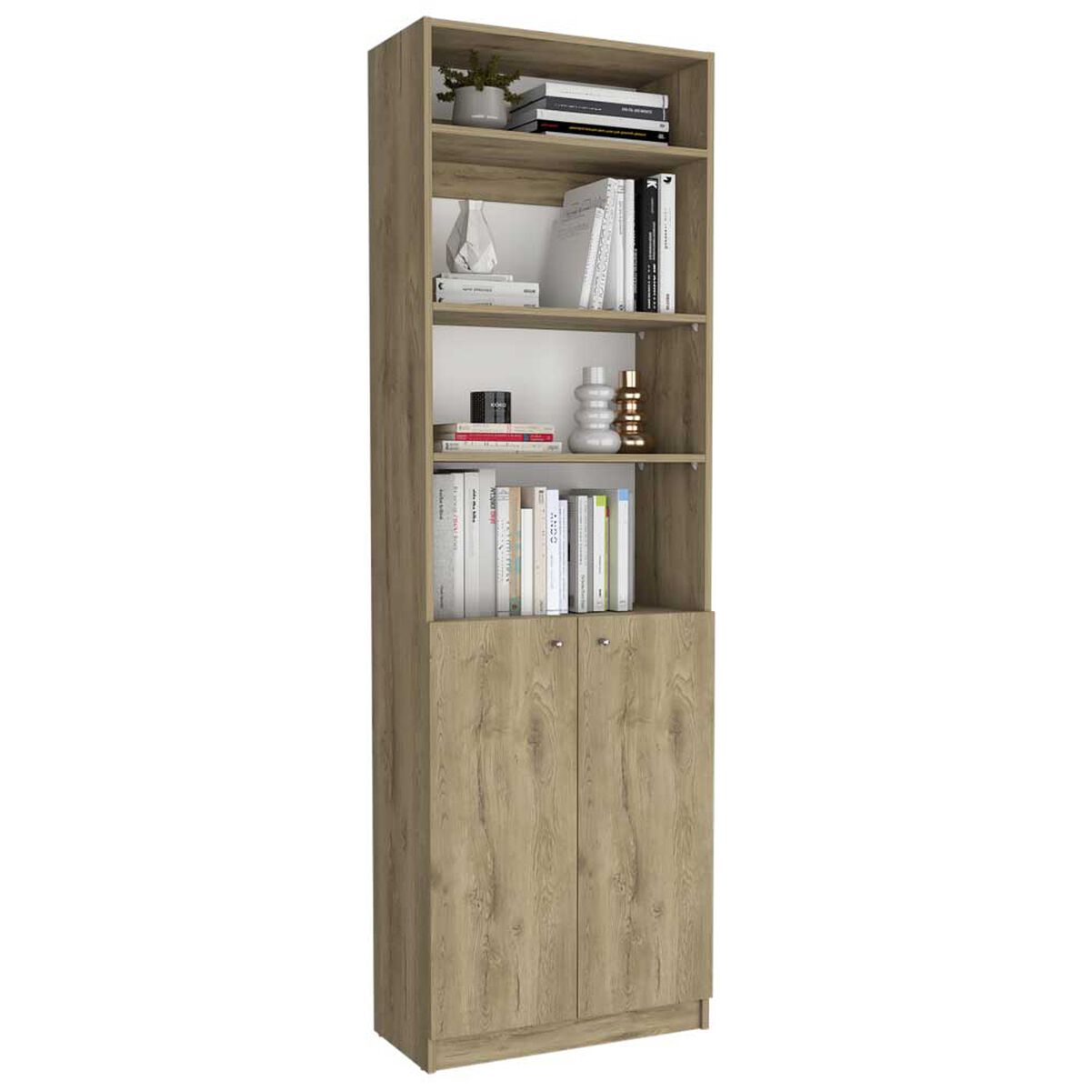 Estante 2 Puertas + Complemento TuHome Home Macadamia