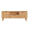 Rack Decocasa Aura hasta 75" Caf&eacute;