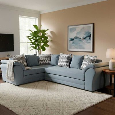 Sofá Seccional Izquierdo Living Factory Capri 5 Cuerpos Gris