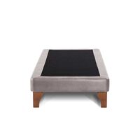 Base Europea Dividida Latam Home 1,5 Plazas Zen Cuero Gris